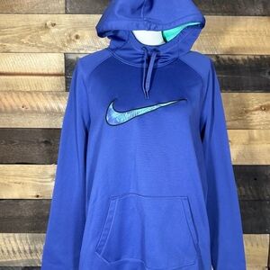Nike Royal Blue Hoodie with Logo